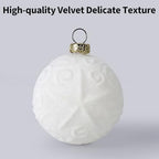 Garvee 25 Pcs Christmas Ball Ornaments, 2.36 in Beige Velvet Flocked Xmas Holiday Ball Set, Shatterproof & Lightweight Plastic Christmas Decorations for Trees Parties - Image 4