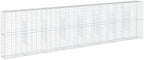 vidaXL Gabion Basket with Cover 315"x19.7"x78.7" Galvanized Iron - Image 7