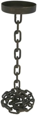 Ashland Iron Chain Pillar Candle Holder Brown/Gold Large by Ashland