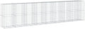 vidaXL Gabion Basket with Cover 334.6"x39.4"x78.7" Galvanized Iron by vidaXL