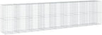 vidaXL Gabion Basket with Cover 334.6"x39.4"x78.7" Galvanized Iron by vidaXL