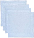Solino Home 100% Pure Linen Placemats Blue, Athena 14 x 14 in, Set of 4 by SolinoHome
