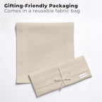 Easy Linen™ by D'Moksha, Linen-Look Texture, Recycled Fabric Table Runner, Natural, 14 x 72 Inch, Wrinkle Resistant, Machine Washable - Fall, Everyday Dining - Image 4