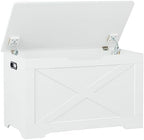 Timberer 31.5" Storage Chest, Wooden Storage Bench, Entryway Shoes Bench by Timberer