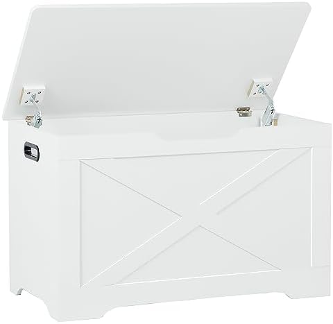 Timberer 31.5" Storage Chest, Wooden Storage Bench, Entryway Shoes Bench by Timberer
