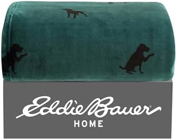 Eddie Bauer - Throw Blanket, Ultra-Soft & Reversible Plush Bedding, Blanket for Couch & Bed (Buddy The Dog Green, 50" x 60") - Image 7