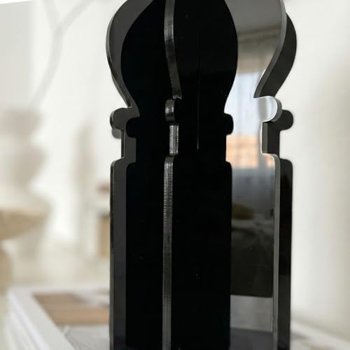 iwa concept Islamic Minaret Table Decor Statue, 3D Acrylic Mosque Sculpture, Modern Minimalist Interlocking Statue for Ramadan, Eid and Muslim Home - Image 3