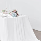 Pufogu 5 Pack 10Ft White Chiffon Table Runner Sheer 29x120 Inch - Image 6