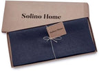 Solino Home 100% Pure Linen Table Runner Navy Extra Long, Fete 14 x 156 in - Image 5