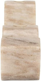 Bloomingville Marble Wave Double Taper Candle Holder, Beige - Image 6