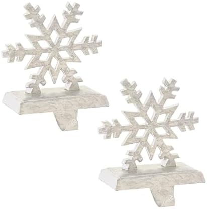 Park Designs Snowflake Stocking Hanger Set of 2, White by ParkDesigns