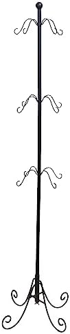 Haute Decor Adapt Adjustable Metal Christmas Stocking Tree Stand, Adjustable Configurations, Hang up to 12 Holiday Stockings (Black, 12 Hooks) by HauteDecor