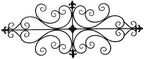 Sintosin Antique Wrought Iron Wall Decor 45 x 18 inch, Copper-colored - Image 7