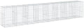 vidaXL Gabion Basket with Cover 315"x39.4"x59.1" Galvanized Iron by vidaXL