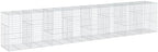 vidaXL Gabion Basket with Cover 315"x39.4"x59.1" Galvanized Iron by vidaXL