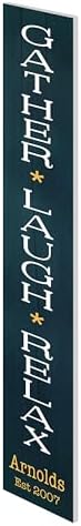Personalized Welcome Sign for Front Door, Custom Welcome Sign for Porch Outdoor Welcome Home Decorations, 48"x8" PVC Sign (Design 12) - Image 3