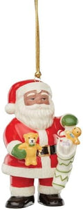 Lenox 894884 African American Santa & Stocking Ornament by Lenox