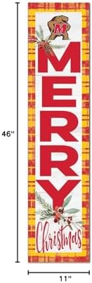 KH Sports Fan Maryland Terrapins Holiday Porch Leaner, 11x46 Inches, Terrapins Outdoor Christmas Sign; Display Some Holiday Cheer with This Maryland Terrapins Christmas Sign - Image 3