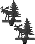 Park Designs Moose & Tree Stocking Hanger Set of 2, Black by ParkDesigns