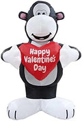 5' Air Blown Inflatable Valentine's Day Gorilla w/Heart Yard Decoration Y316L by AIR+CHARACTERS