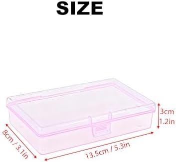 LJY 12 Pink Rectangular Plastic Boxes, 5.3 x 3.1 x 1.2 in for Card Making - Image 2