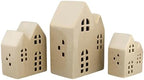 Santa Barbara Design Studio Christmas Village - 3-Piece Ceramic House Holiday Décor Set, Medium, Tan - Image 4