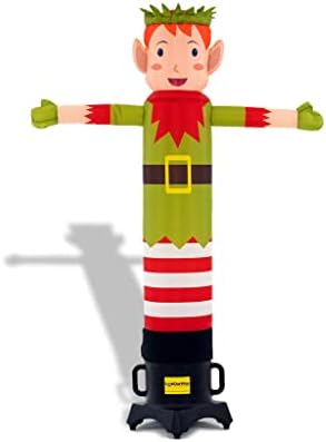 LookOurWay Air Wavers Inflatable Tube Man Set - 6ft Elf Air Waver with Air Dancer Blower - Inflatable Advertising Tube Guy with Flapping Waving Arm - Christmas and Holidays - Outdoor Business Sign - Image 2