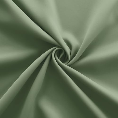 KOUFALL Retro Vintage Curtains for Bedroom,Green Farmhouse Blackout Elegant Curtains & Drapes for Living Room - Image 5