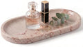YKAJO Calacatta Viola Pink Oval Marble Tray, 9.8x4.7 Vanity Organizer Dish by YKAJO