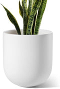 LE TAUCI 10 Inch Plant Pot, Ceramic Pots for Plants, White by LETAUCI
