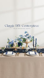 Ling's moment Fake Flowers Box, Dusty Blue & Ivory & Sage Grand Combo - Image 4