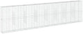 vidaXL Gabion Basket with Cover 315"x19.7"x78.7" Galvanized Iron by vidaXL