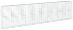 vidaXL Gabion Basket with Cover 315"x19.7"x78.7" Galvanized Iron by vidaXL