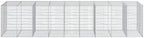vidaxl Galvanized Outdoor Gabion Basket with Cover - 177.2"x39.4"x39.4" - -, Tool-Free Assembly - Image 5