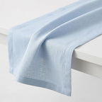 Solino Home 100% Pure Linen Table Runner Ice Water Long, Fete 14 x 108 in - Image 4