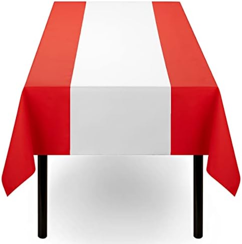 Disposable Table Runner for Dining Table, 16" 20-Pack Linen-Like White Paper Table Runners for Party, Wedding Or Event - Image 3