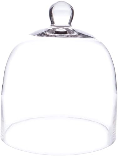 Plymor 7.875 inch x 9.5 inch Bell Jar Glass Display Dome Cloche (Interior Size 7.5" x 7.5") by Plymor