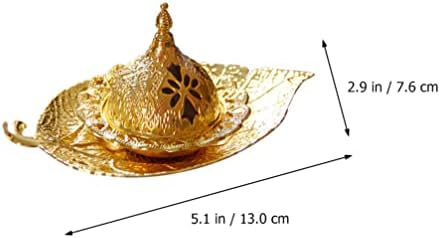 Abaodam Ramadan Incense Burner Tray Middle East Incense Holder Aromatherapy Tray for Desktop Decoration Home Office Meditation Yoga Bedroom Study 5.11 X 2.99 X 2.44 in - Image 2