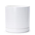 D'vine Dev 10 Inch Ceramic Planter Pot, White, 94-O-E-1 by DvineDevPlanterPotsandStand