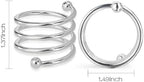 Napkin Rings Set of 24 Napkin Rings for Table Valentine's Day Wedding Christmas Decor (Silver, S) - Image 3