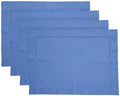 Solino Home Cotton Linen Woven Placemats Dusty Blue, 14 x 19 in, Set of 4 by SolinoHome
