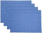 Solino Home Cotton Linen Woven Placemats Dusty Blue, 14 x 19 in, Set of 4 by SolinoHome
