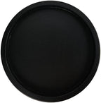 Creative Co-Op Farmhouse Decorative Round Wood Tray with Hobnail Edge, Black - Image 5