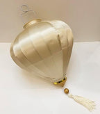 2 Pcs Chinese Lanterns Hanging Paper Lanterns，Multi-Color 12 in Silk Lantern Chinese Party Wedding Decorations (Champagne) - Image 5
