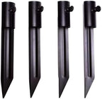 Metal Bamboo Stakes, Flag Pole Holder for Ground Spike, 4-Pack by Unknown