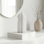 iwa concept Islamic Minaret Table Decor Statue, 3D Acrylic Mosque Sculpture, Modern Minimalist Interlocking Statue for Ramadan, Eid and Muslim Home by iwaconcept