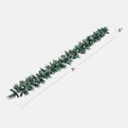 Best Choice Products 9ft Pre-Lit Christmas Garland Holiday Décor for Stairs, Mantel, w/Pine Cones, 2-in-1 White & Multi LED Lights - Semi-Flocked - Image 2