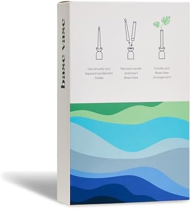 Base Vase (3-Pack) - The Bud Vase that Fits in Taper Candle Holders | Create Floral Arrangements for Tablescapes, Centerpieces, Weddings and Home Decor (Frosted) - Image 3