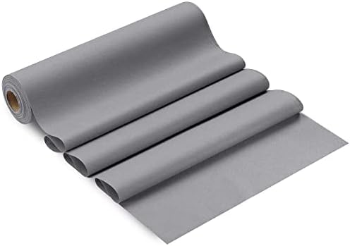 Disposable Table Runner for Dining Table, 16" 20-Pack Linen-Like Grey Paper Table Runners for Party, Wedding Or Event - Image 7