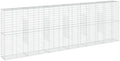 vidaXL Gabion Basket with Cover 236.2"x19.7"x78.7" Galvanized Iron by vidaXL